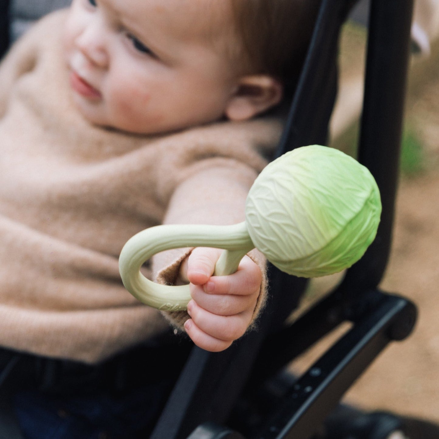 Chou vert – Hochet bébé – vue produit 2