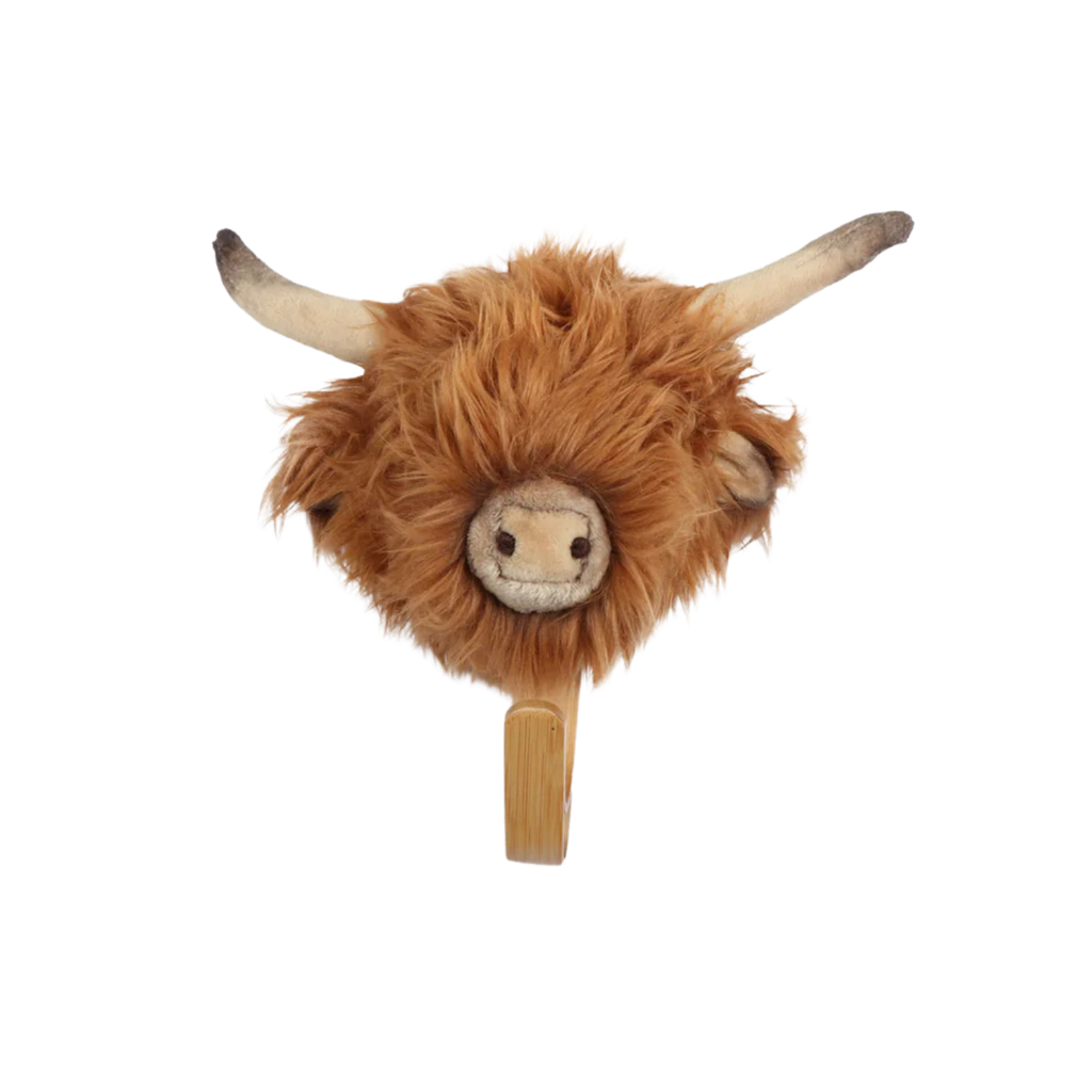 Porte-manteau peluche vache Highland - Wild & Soft