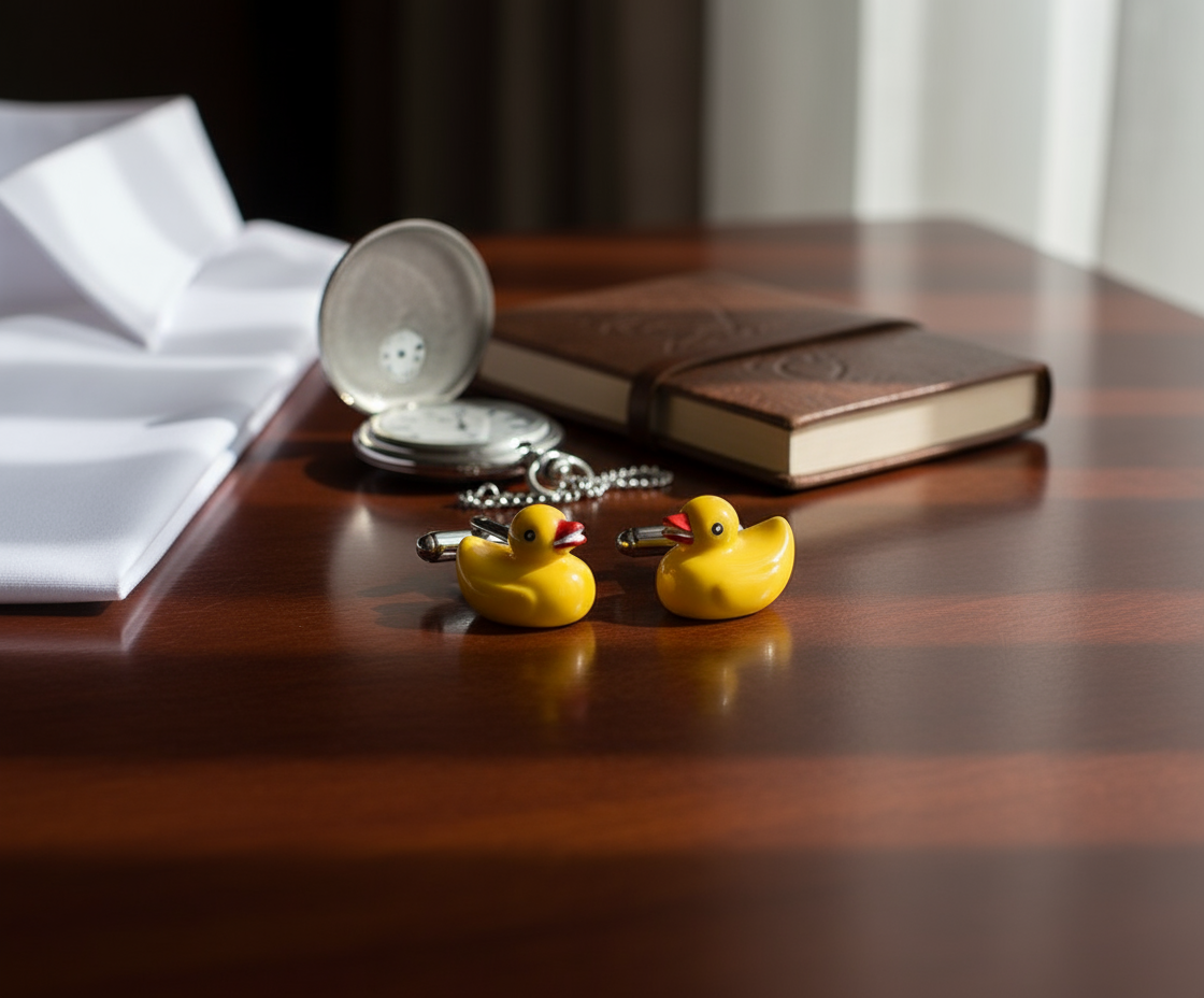 Bath Duck Manschettknappar