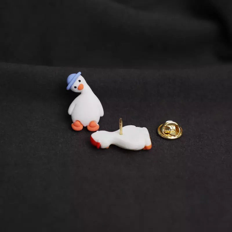 Pins Canard Chapeau Rouge Canard de Bain CoinCaillerie