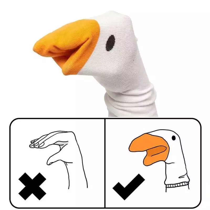 chaussettes canard blanc 