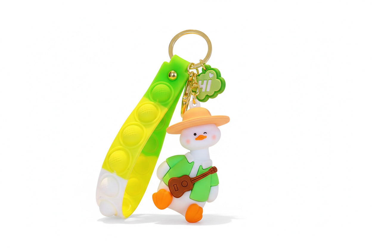 Porte clés Canard Guitariste