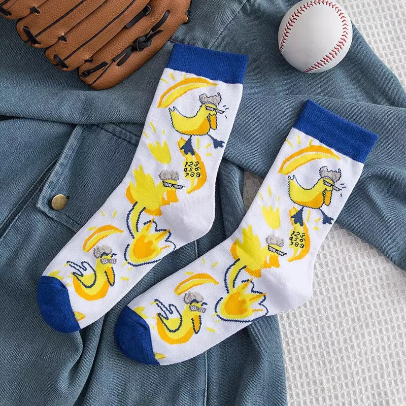 chaussettes canard blanc 1 