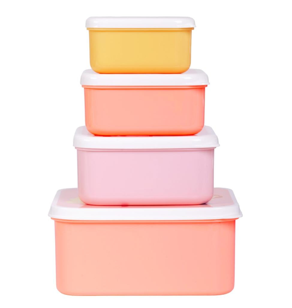 Lot de 4 boîtes repas et goûter - Sirène – vue 3 – A Little Lovely Company