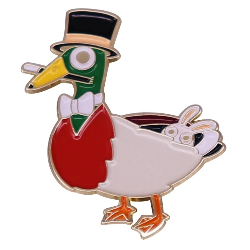 Pins Canard Colvert Gentleman