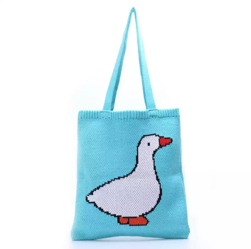 Tote Bag Canard Tricot Canard de Bain CoinCaillerie