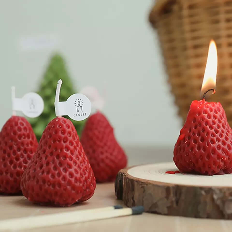 bougies fraises 53683191