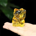 Statuette Chat Chanceux Jaune - le Chat Chanceux
