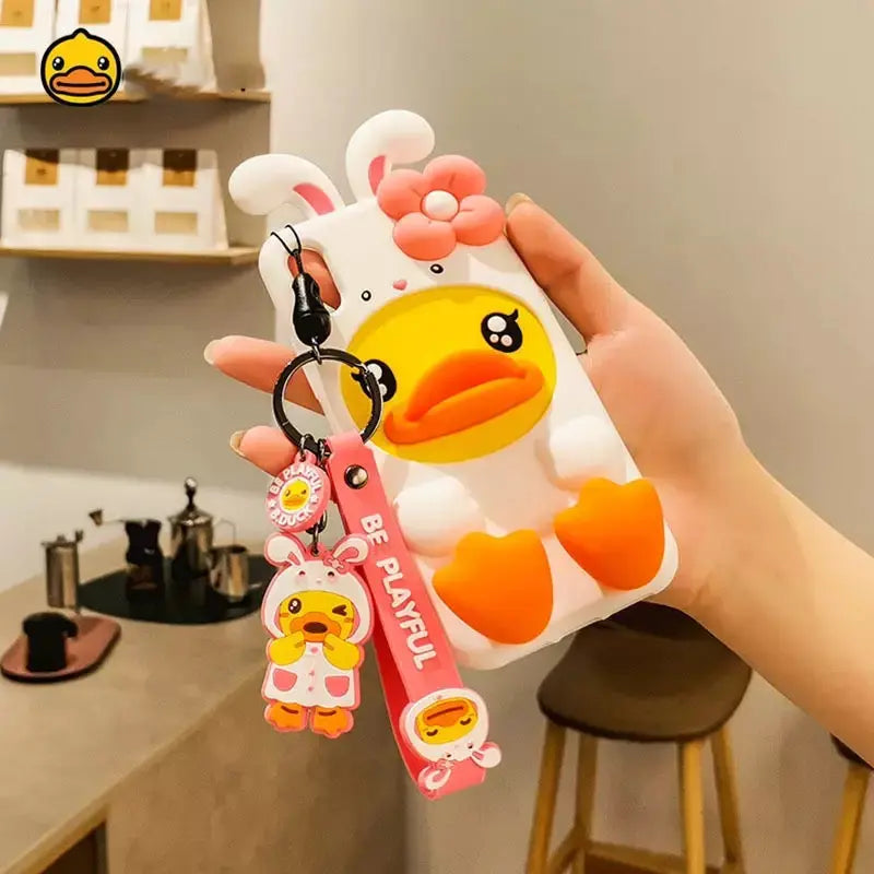 porte clefs canard lapin b duck 