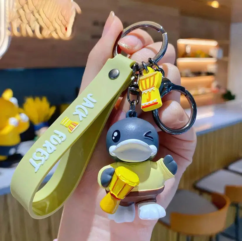 porte cles canard noir campeur 
