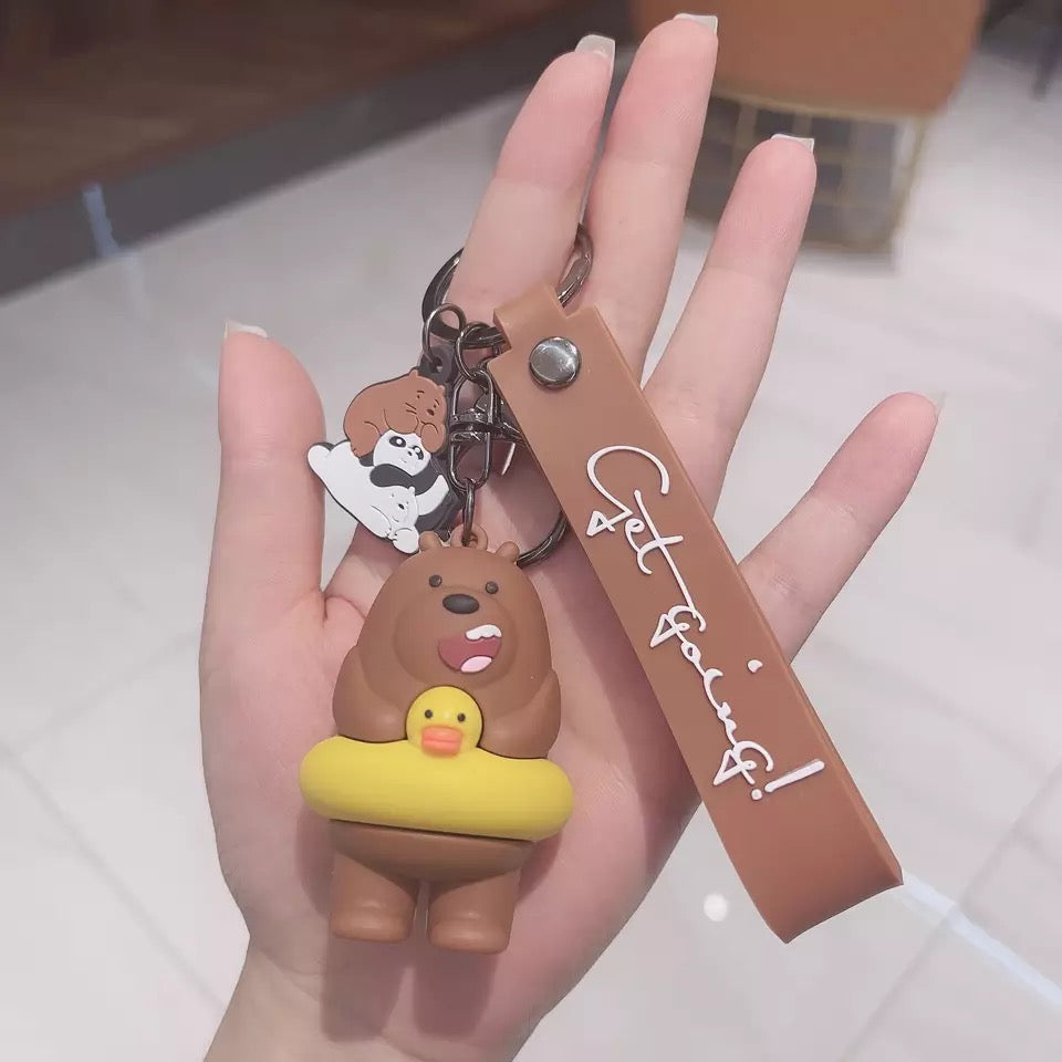 porte cles ours avec bouee canard 