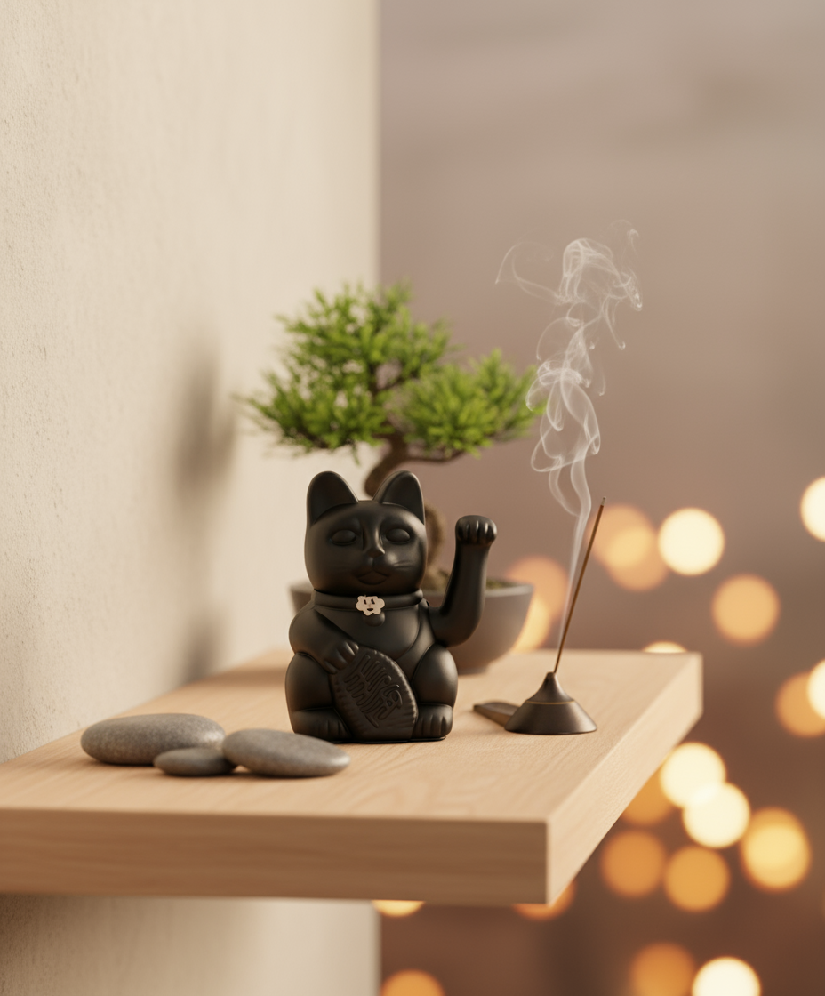 Svart lykkekatt