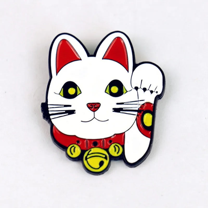 pins chat chanceux tete lcc 