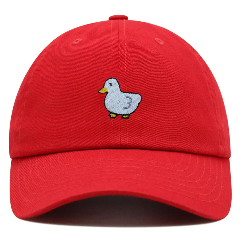 casquette canard blanc brode 