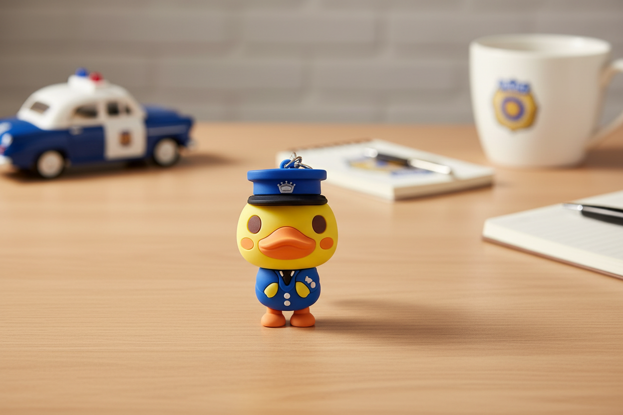 Politie Duck sleutelhanger