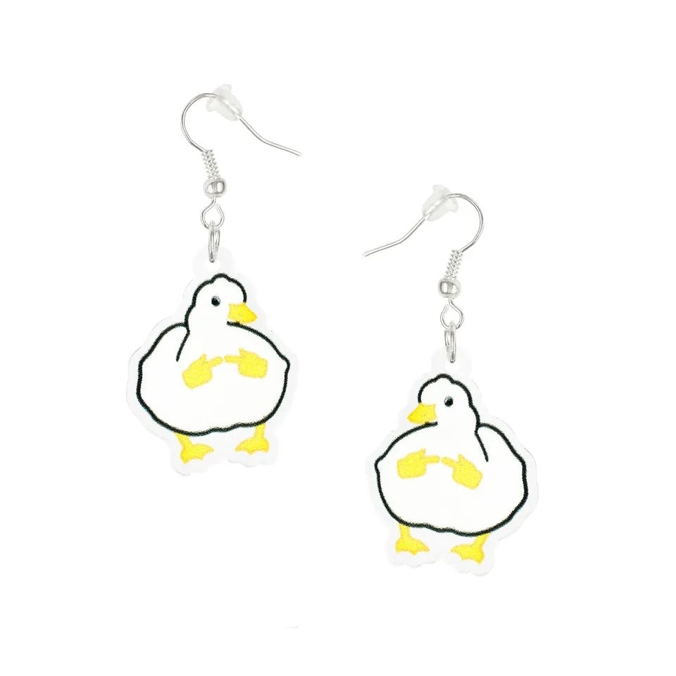 Boucles d’oreille Canard Timide Canard de Bain CoinCaillerie