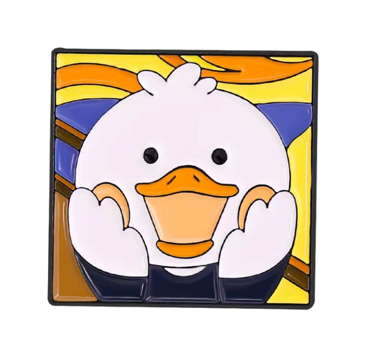 Pin's witte eend de schreeuw