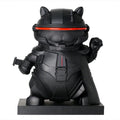 statuette cyber chat chanceux noir 05510220