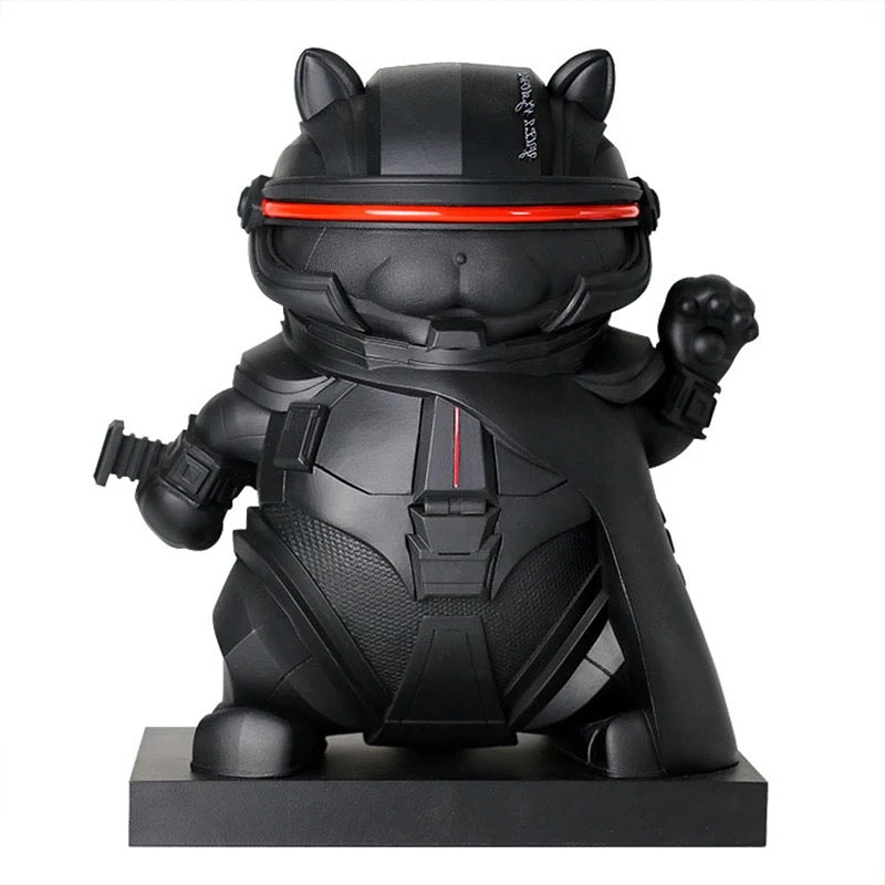 statuette cyber chat chanceux noir 05510220