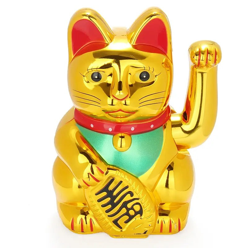 chat chanceux dore brillant aw gifts 