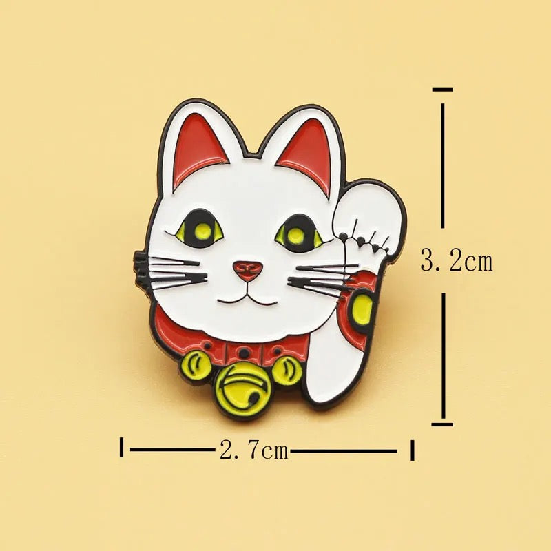 pins chat chanceux tete lcc 