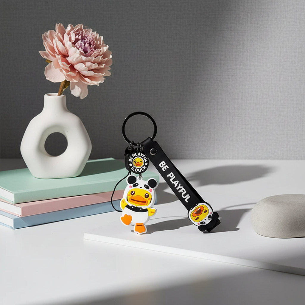 Panda Duck kulcstartó