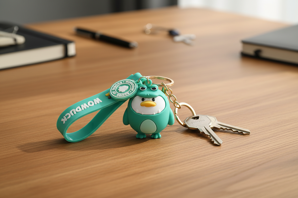 Dinosaur Duck Keychain