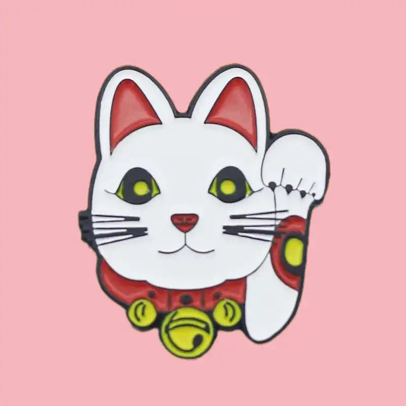 pins chat chanceux tete lcc 
