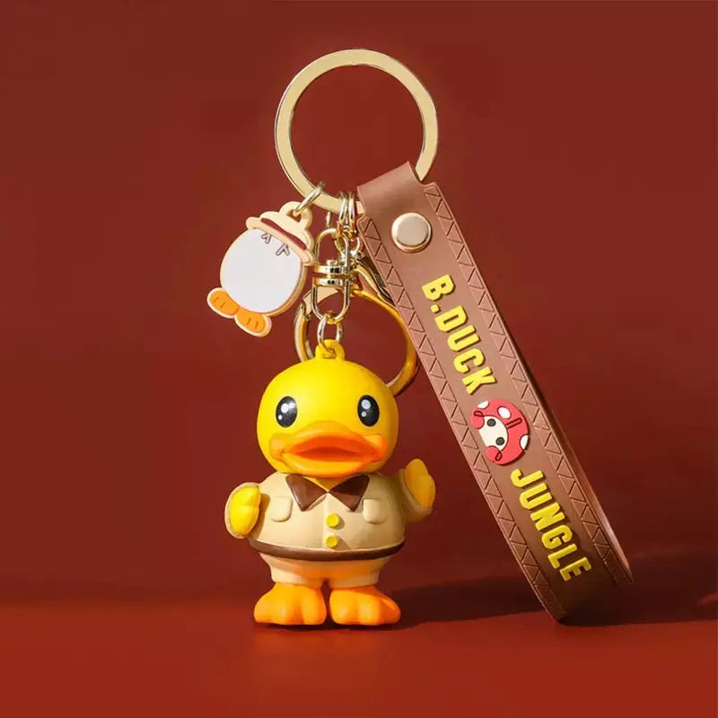 Porte-Clés Canard Jaune Aventurier B.Duck  CoinCaillerie