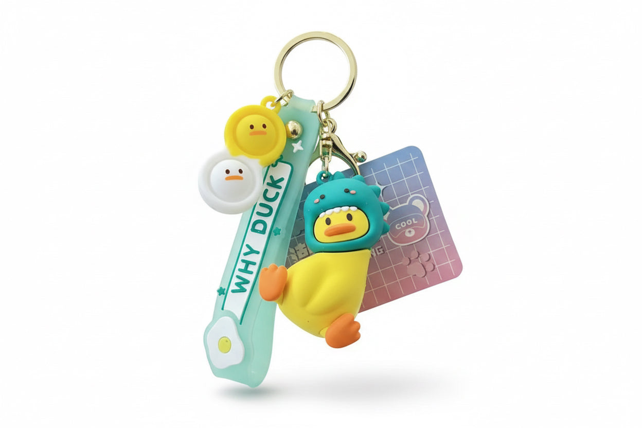 Intrigued Duck Keychain - Animals