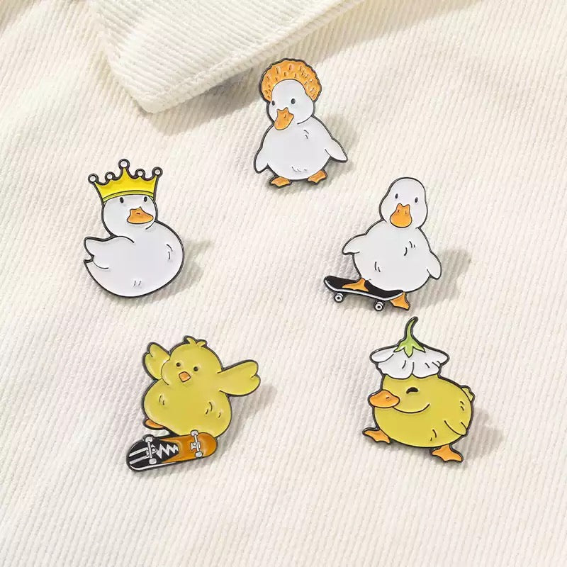 Pins Canard Fleur Canard de Bain CoinCaillerie