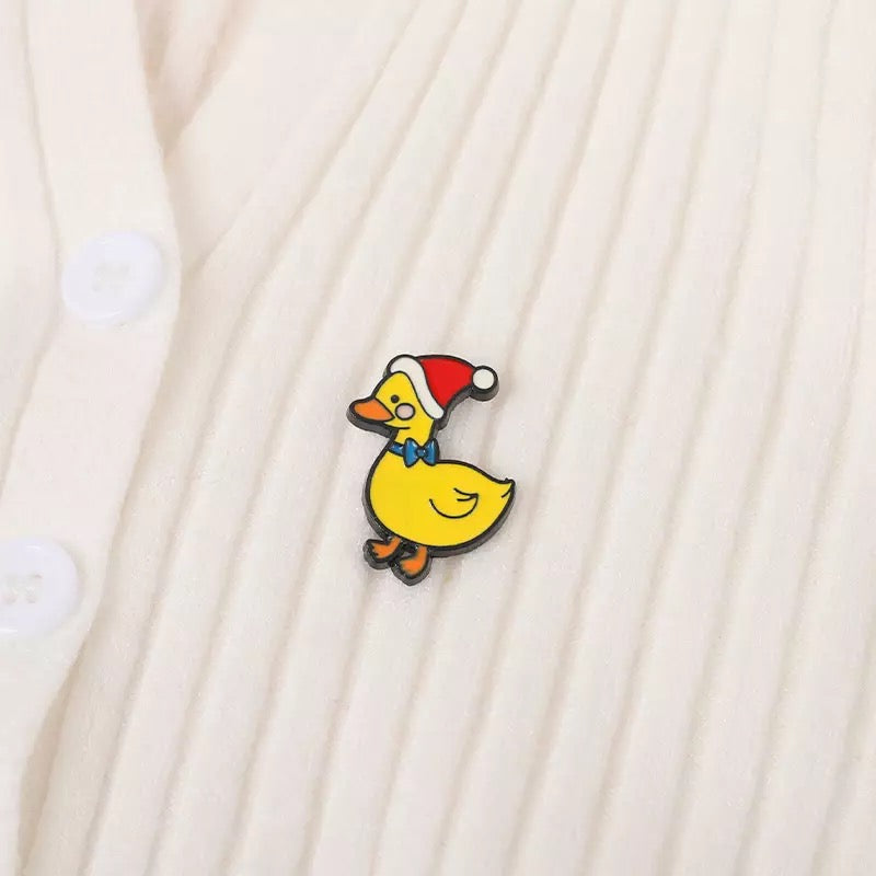 pins canard bonnet de noel cdb 