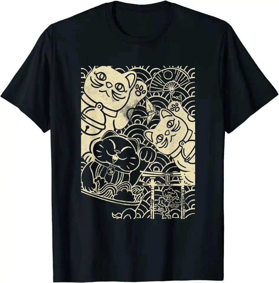 t shirt chats chanceux lcc 08229964