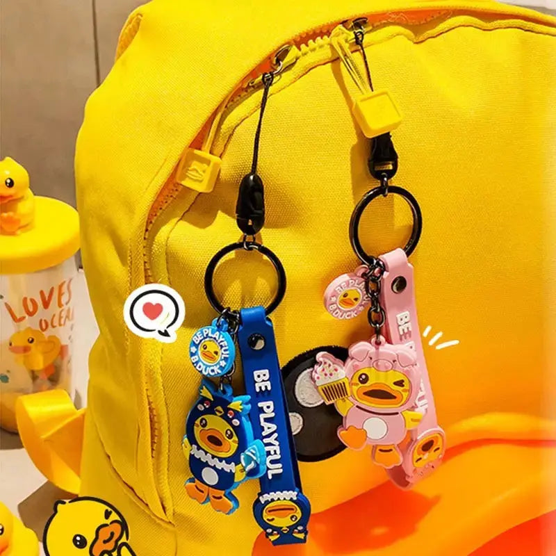 porte clefs canard cochon b duck 