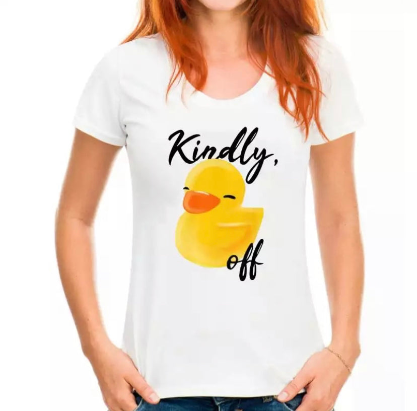 T-Shirt Kindly Duck Off Mr Colvert CoinCaillerie