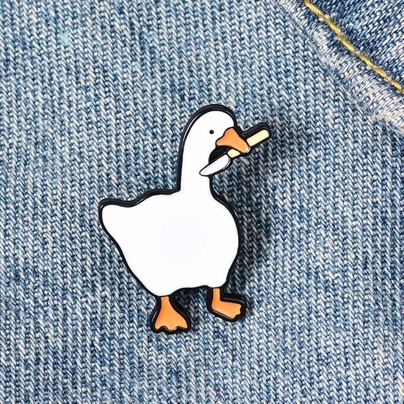 Pins Canard Blanc Couteau Canard de Bain CoinCaillerie