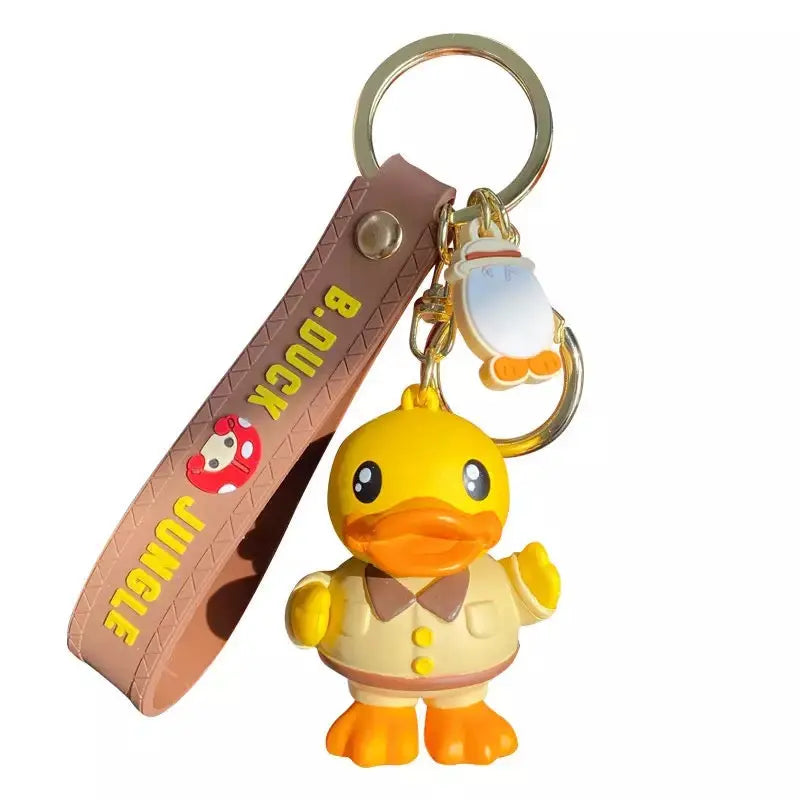 Porte-Clés Canard Jaune Aventurier B.Duck  CoinCaillerie