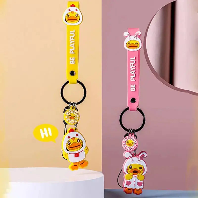 porte clefs canard chien b duck 