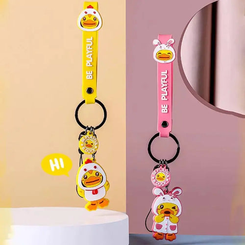 porte clefs canard chien b duck 