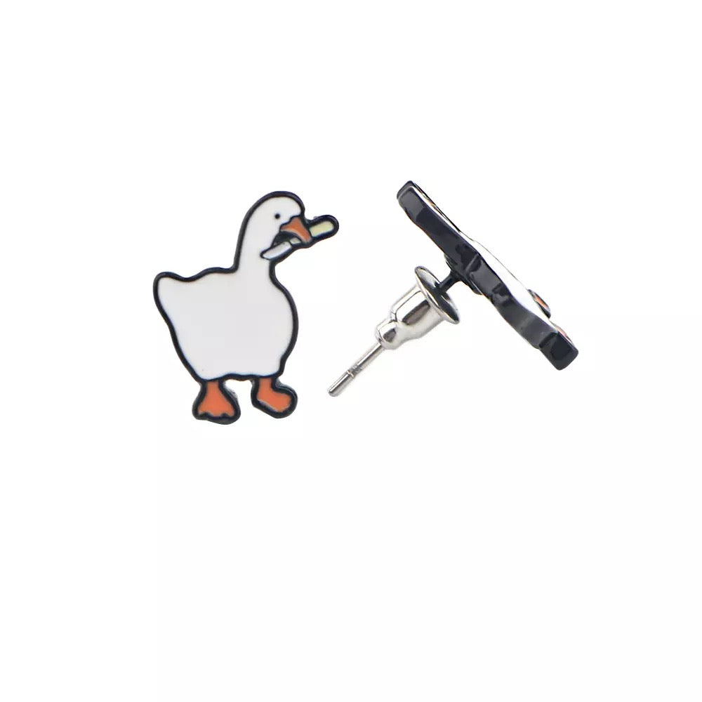 Pendientes de cuchillo de pato