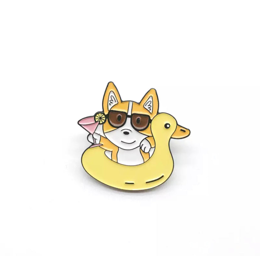 pins chien avec bouee canard cdb PIN DOG 001 87313655