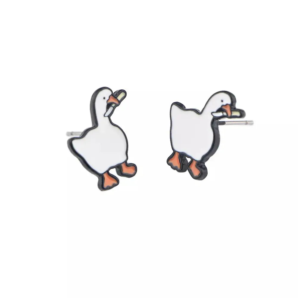 Boucles d'Oreilles Canard Couteau B.Duck  CoinCaillerie