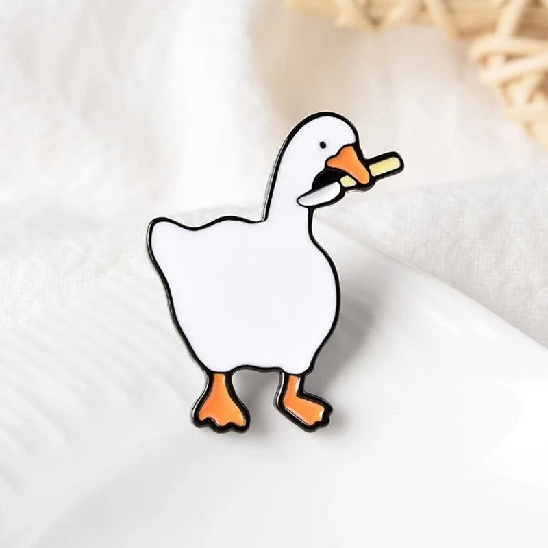 Pins Canard Blanc Couteau Canard de Bain CoinCaillerie