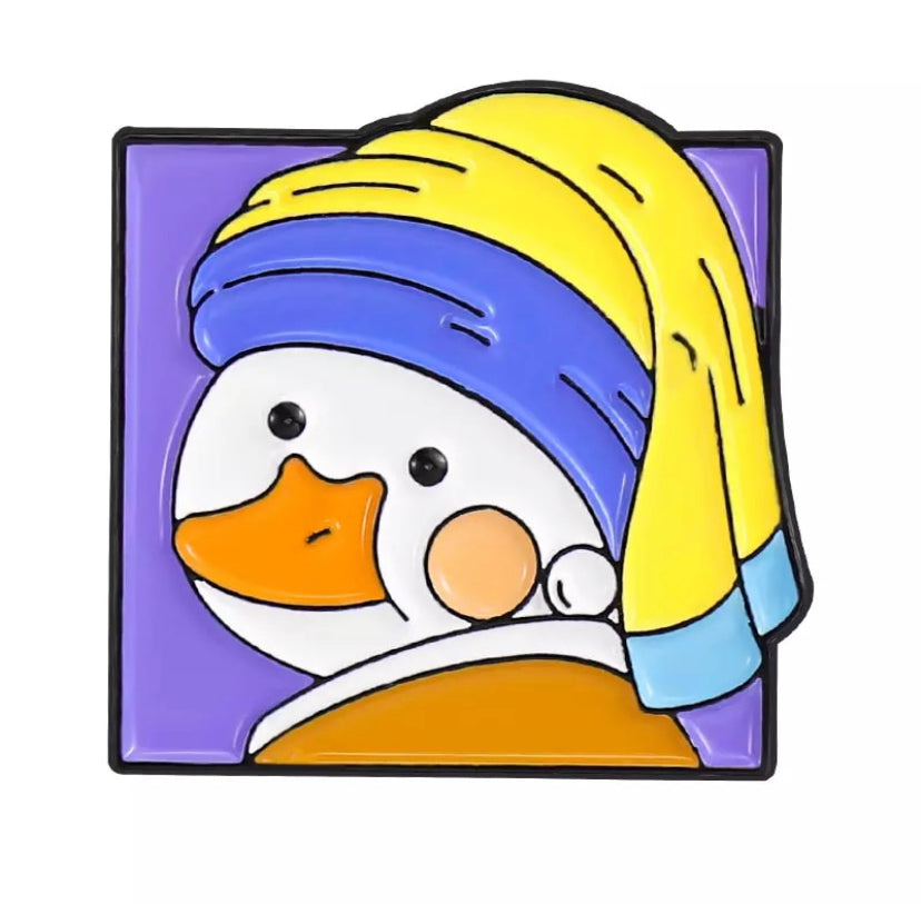 pins canard blanc jeune fille a la perle cdb PIN DUK 132 36238924