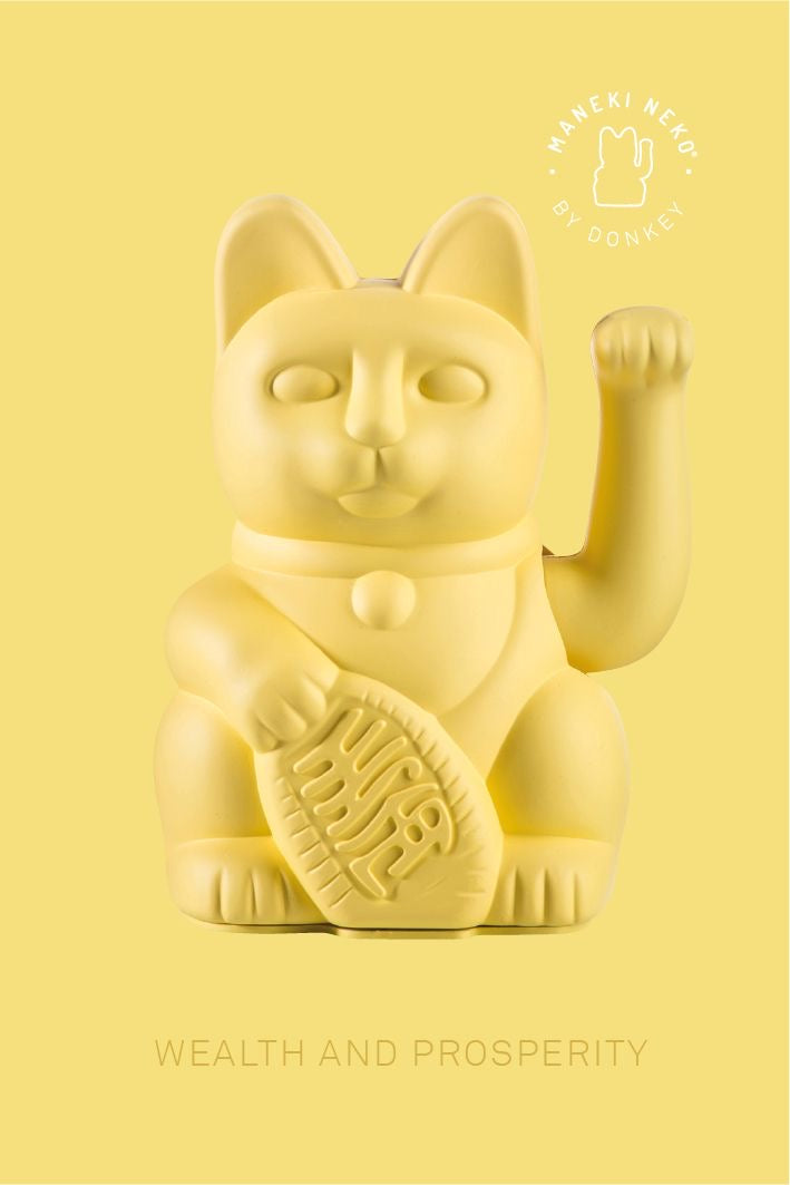 Chat Chanceux Jaune - le Chat Chanceux