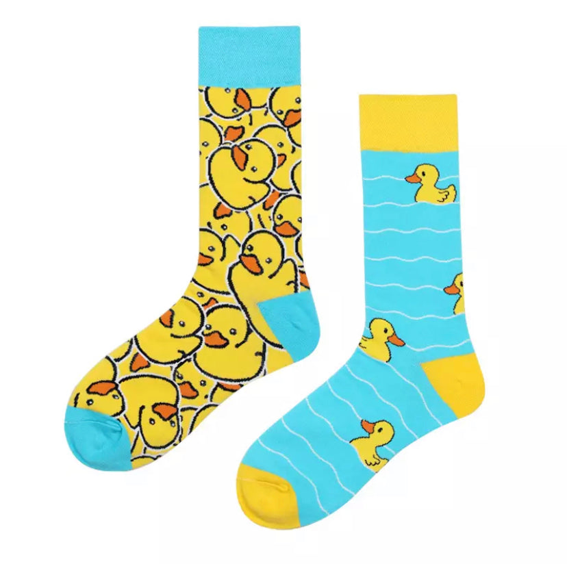 Chaussettes Dépareillées Canard Jaune Mr Colvert CoinCaillerie