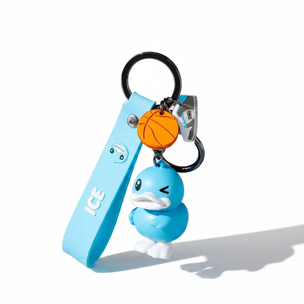 Porte-Clés Canard Bleu « Ice »
