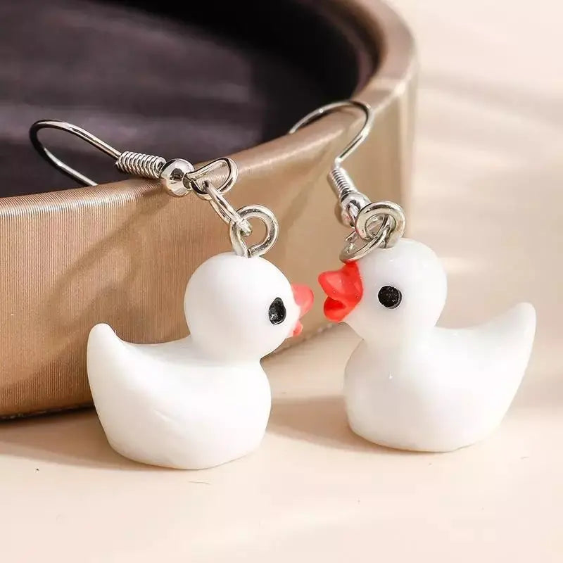 Boucles d'Oreilles Canard B.Duck  CoinCaillerie