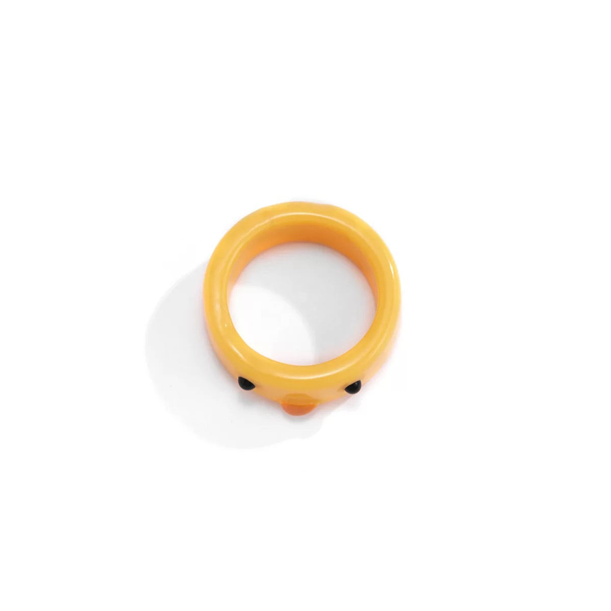 bague canard jaune 