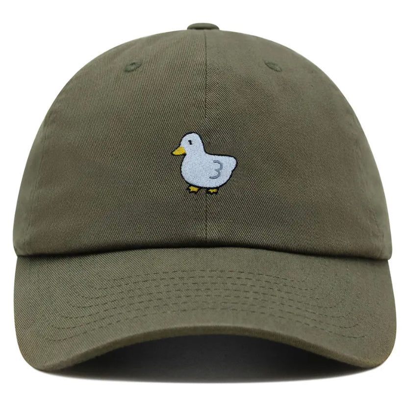 casquette canard blanc brode 